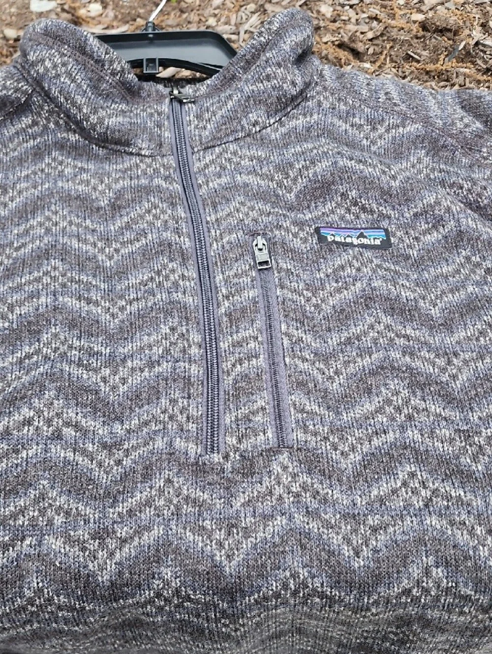 Patagonia Men’s Better Sweater Heathered Gray 1/4-Zip Size 3XL